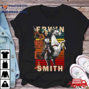 Erwin Smith Attack On Titan Shingeki No Kyojin Anime Retro Tshirt