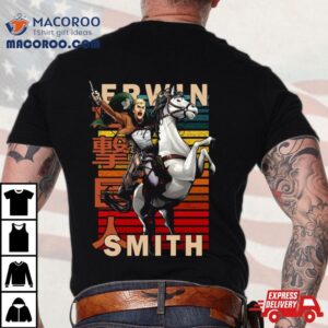 Erwin Smith Attack On Titan Shingeki No Kyojin Anime Retro Tshirt