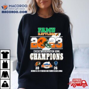 Famu Rattlers Cricket Celebration Bowl Champions Finals Score Tshirt