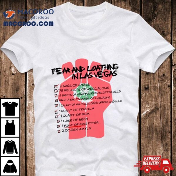 Fear And Loathing In Las Vegas Checklist Shirt