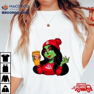 Female Grinch Kansas City Chiefs Football Team Tshirt