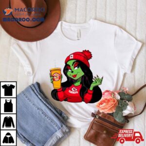 Female Grinch Kansas City Chiefs Football Team Tshirt