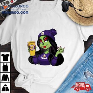 Female Grinch Minnesota Vikings Football Team  Shirt