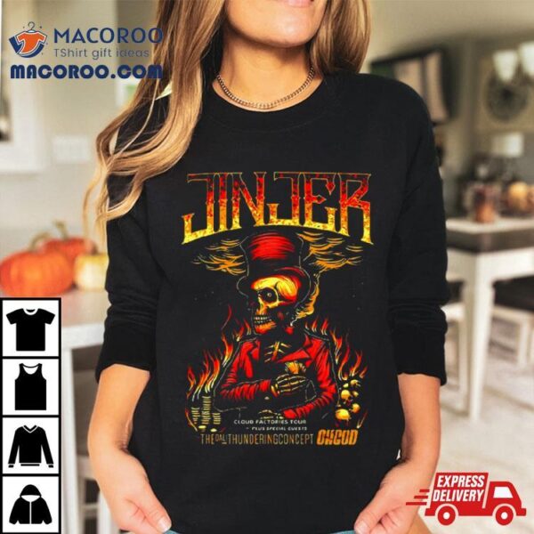 Fire Membra Skull 3 Jinjer High Shirt