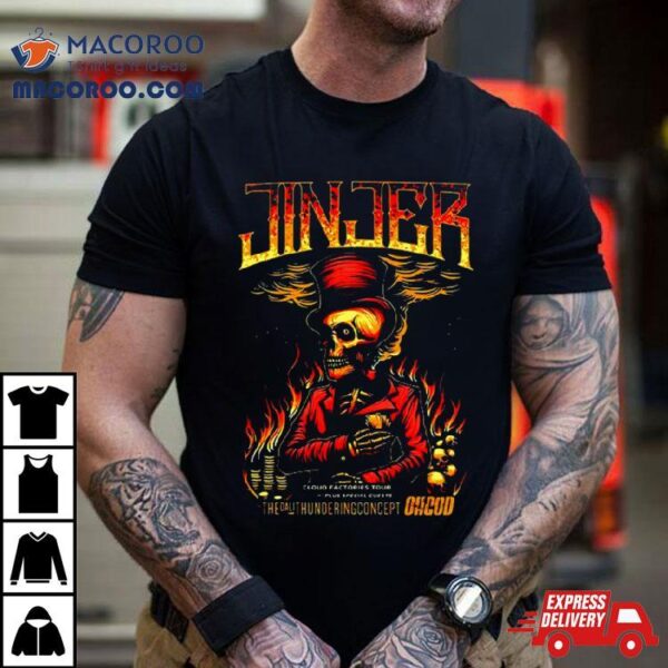 Fire Membra Skull 3 Jinjer High Shirt