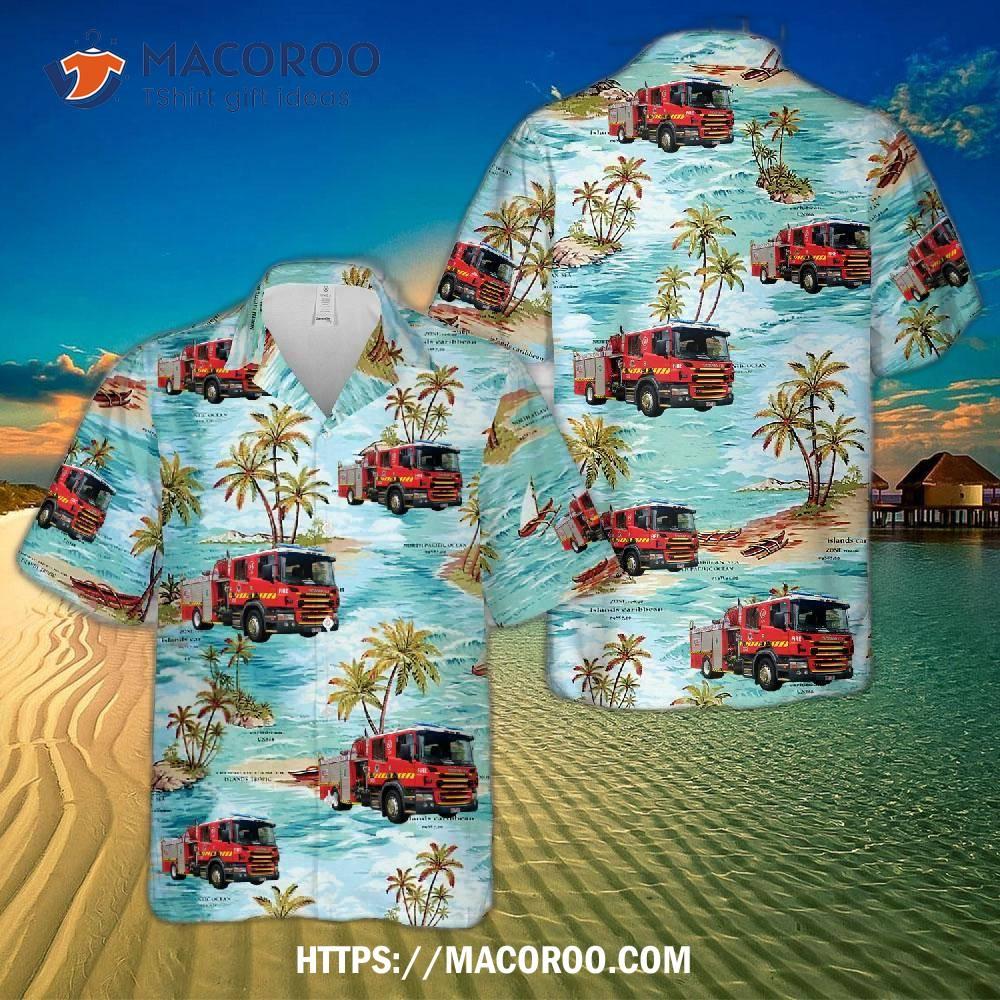 Fire Rescue Victoria (frv) Fleet Hawaiian Shirt Fire Rescue Victoria (frv) Fleet Hawaiian Shirt