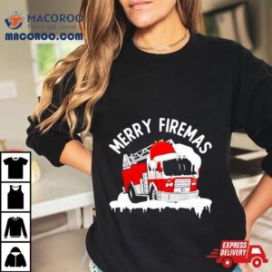 Fire Truck Merry Firemas Tshirt