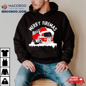 Fire Truck Merry Firemas Tshirt