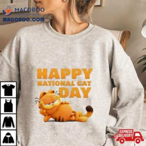 First Look At Garfield Happy National Cat Day 2023 T Shirt