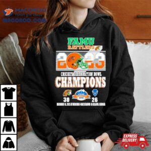 Florida A Amp M Win Howard Bison Cricket Celebration Bowl Champions Final Score Tshirt