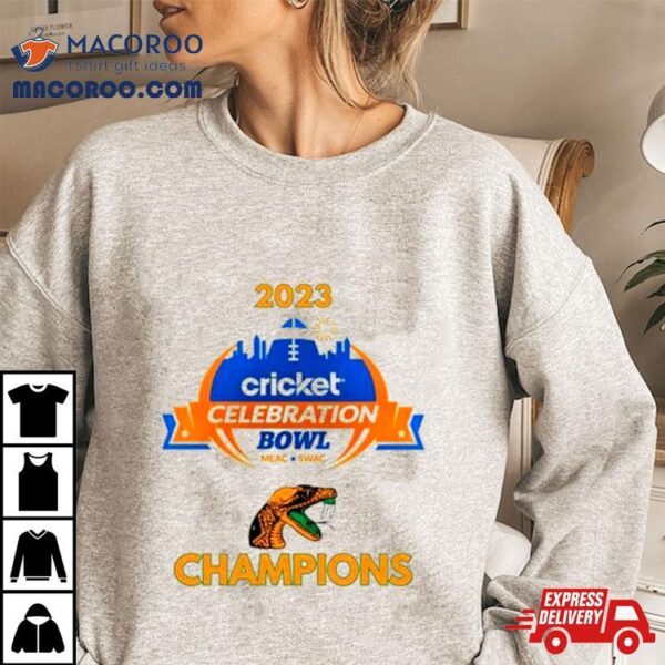 Florida Am Rattlers 2023 Cricket Celebration Bowl Champions T Shirt