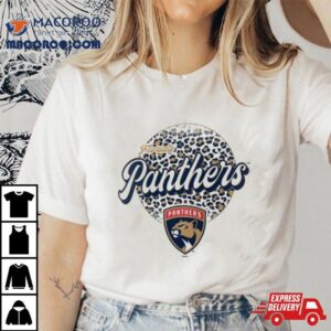 Florida Panthers Nhl Personalized Leopard Print Logo Tshirt