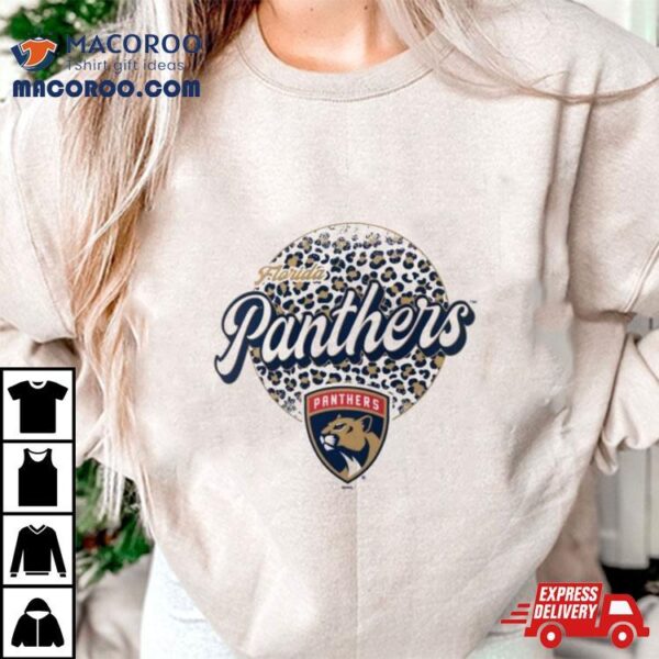 Florida Panthers Nhl Personalized Leopard Print Logo Shirt