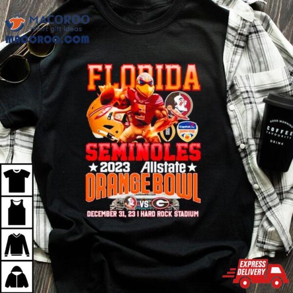 Florida Seminoles 2023 Allstate Orange Bowl December 31, 2023 Hard Rock Stadium Shirt