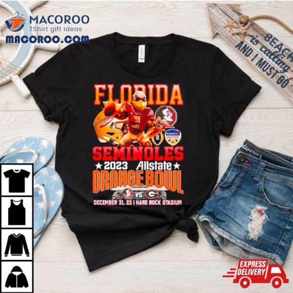 Florida Seminoles 2023 Allstate Orange Bowl December 31, 2023 Hard Rock Stadium Shirt