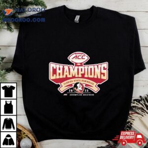 Florida State Seminoles Blue 84 2023 Acc Football Conference Champions Locker Room T Shirt