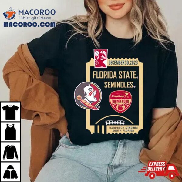 Florida State Seminoles December 30 2023 Hard Rock Stadium Shirt