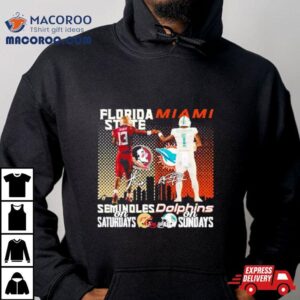 Florida State Seminoles On Saturdays Miami Dolphins On Sunday Signature Shirt