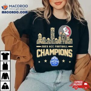 Florida State Seminoles Players Names City Acc Football Champions Tshirt