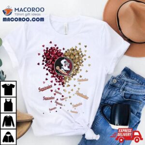 Florida State Seminoles Tiny Heart Shape Tshirt