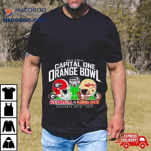 Florida State Seminoles Vs. Georgia Bulldogs 2023 Orange Bowl Matchup Shirt