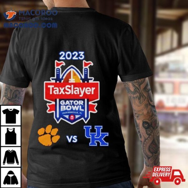 Friday December 29th 2023 Taxslayer Gator Bowl Clemson Tigers Vs Kentucky Tiaa Bank Field Jacksonville Fl Cfb Bowl Game T Shirt