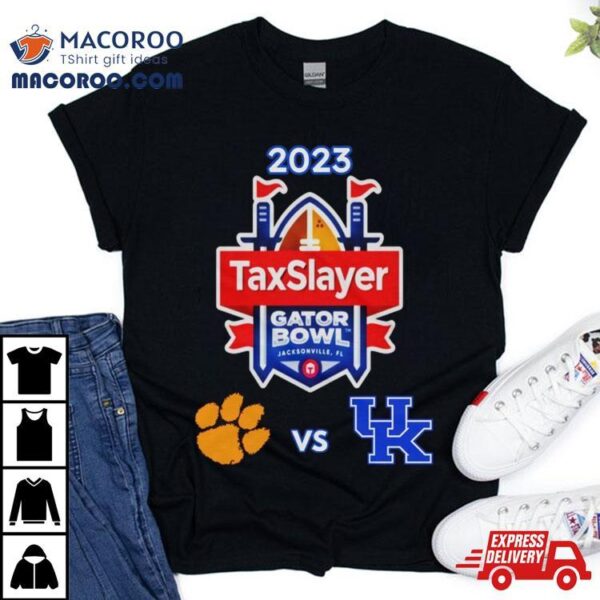 Friday December 29th 2023 Taxslayer Gator Bowl Clemson Tigers Vs Kentucky Tiaa Bank Field Jacksonville Fl Cfb Bowl Game T Shirt