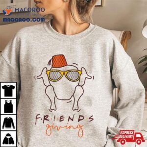 Friends Turkey Head Funny Thanksgiving Tshirt