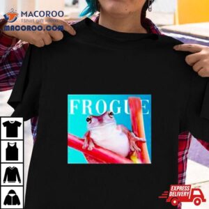 Frogue Magazine Frog Meme Tshirt