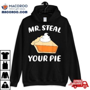 Funny Mr Steal Your Pie Thanksgiving Boys Toddlers Kids Tshirt