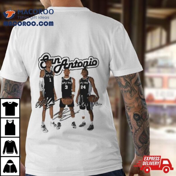 Gamechanger La San Antonio 2023 Spurs Signatures T Shirt