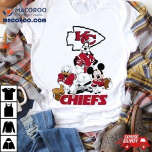 Gangster Mickey Mouse Nfl Kansas City Chiefs Football Players Logo Tshirt