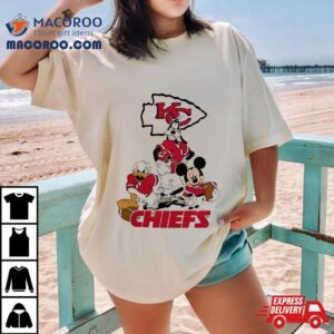 Gangster Mickey Mouse Nfl Kansas City Chiefs Football Players Logo Tshirt