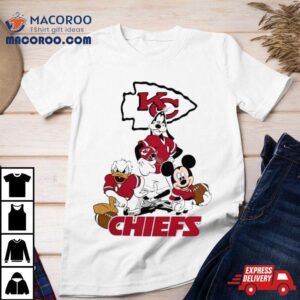 Gangster Mickey Mouse Nfl Kansas City Chiefs Football Players Logo Tshirt