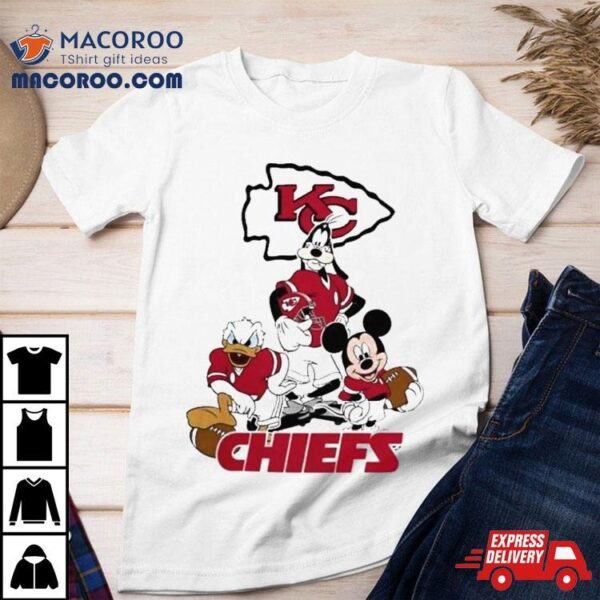 Gangster Mickey Mouse Nfl Kansas City Chiefs Football Players Logo Shirt