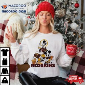 Gangster Mickey Mouse Nfl Washington Redskins Football Players Logo Tshirt