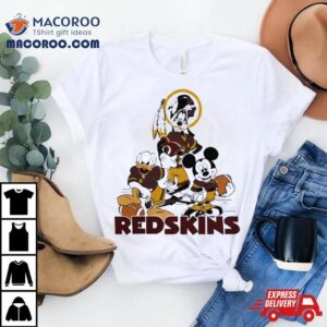 Gangster Mickey Mouse Nfl Washington Redskins Football Players Logo Tshirt