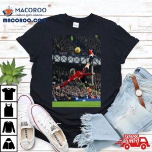 Garnacho Manchester United Vs Everton Match Overhead Kick Goal Tshirt