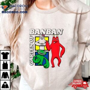 Garten Of Banban Character Squares Tshirt