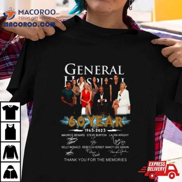 General Hospital 60 Year Lightning 1963 – 2023 Thank You For The Memories Signatures Shirt