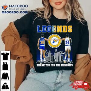 George Mcginnis Mel Daniels Legends Thank You For The Memories Basketball Tshirt