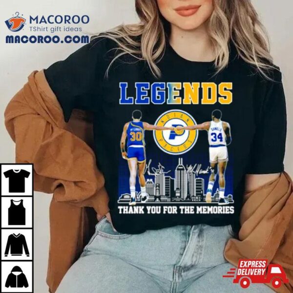 George Mcginnis Mel Daniels Legends Thank You For The Memories Basketball Shirt