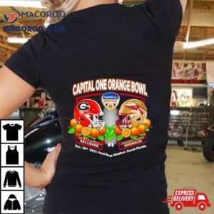 Georgia Bulldogs Vs Florida State Seminoles Capital One Orange Bowl Showdown Tshirt