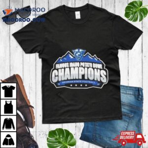 Georgia State Panthers Football 2023 Idaho Potato Bowl Champions Logo T Shirt