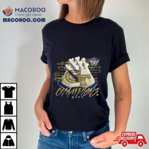 Georgia Tech Yellow Jackets 2023 Gasparilla Bowl Champions T Shirt 2 Georgia Tech Yellow Jackets Gasparilla Bowl Champions Tshirt