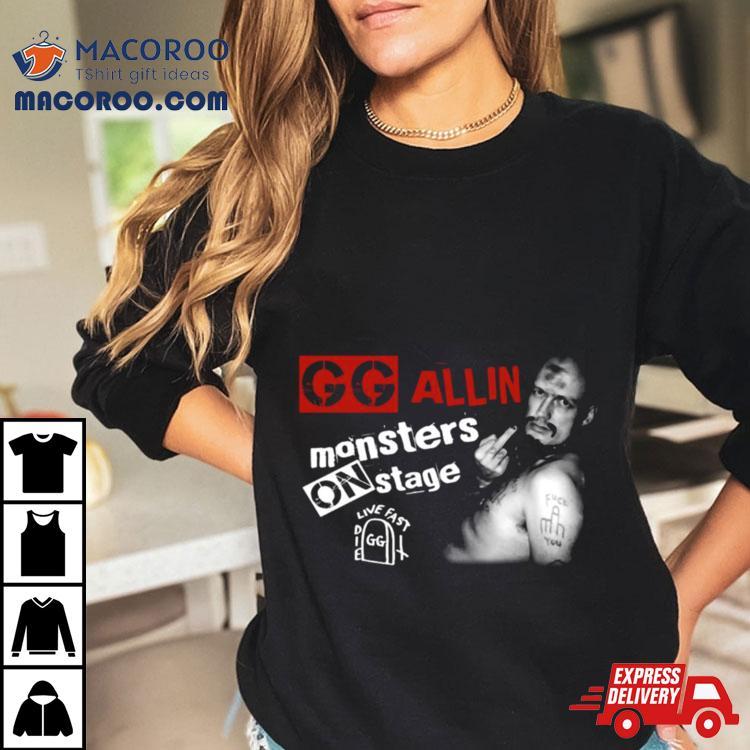 Gg Allin Monsters On Stage Shirt Gg Allin Monsters On Stage Shirt