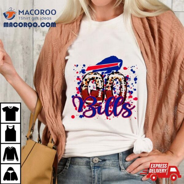 Go Bills Leopard Pattern Football Shirt