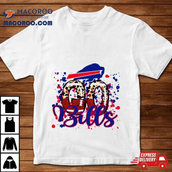 Go Bills Leopard Pattern Football Shirt