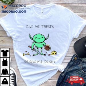 Goblin Drawings Give Me Treats Or Give Me Death Tshirt