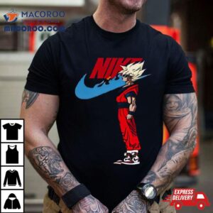 Goku Swoosh Nike Dragon Balls Anime Shirt